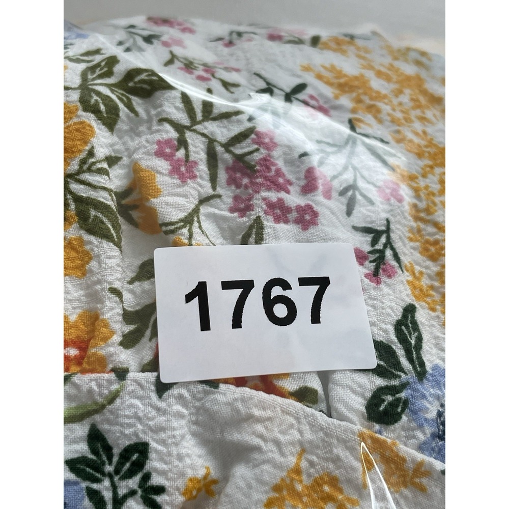 Liberty Love Women Dress Size XXL Floral Babydoll Mini Lagenlook Peasant Smocked - Picture 15 of 15